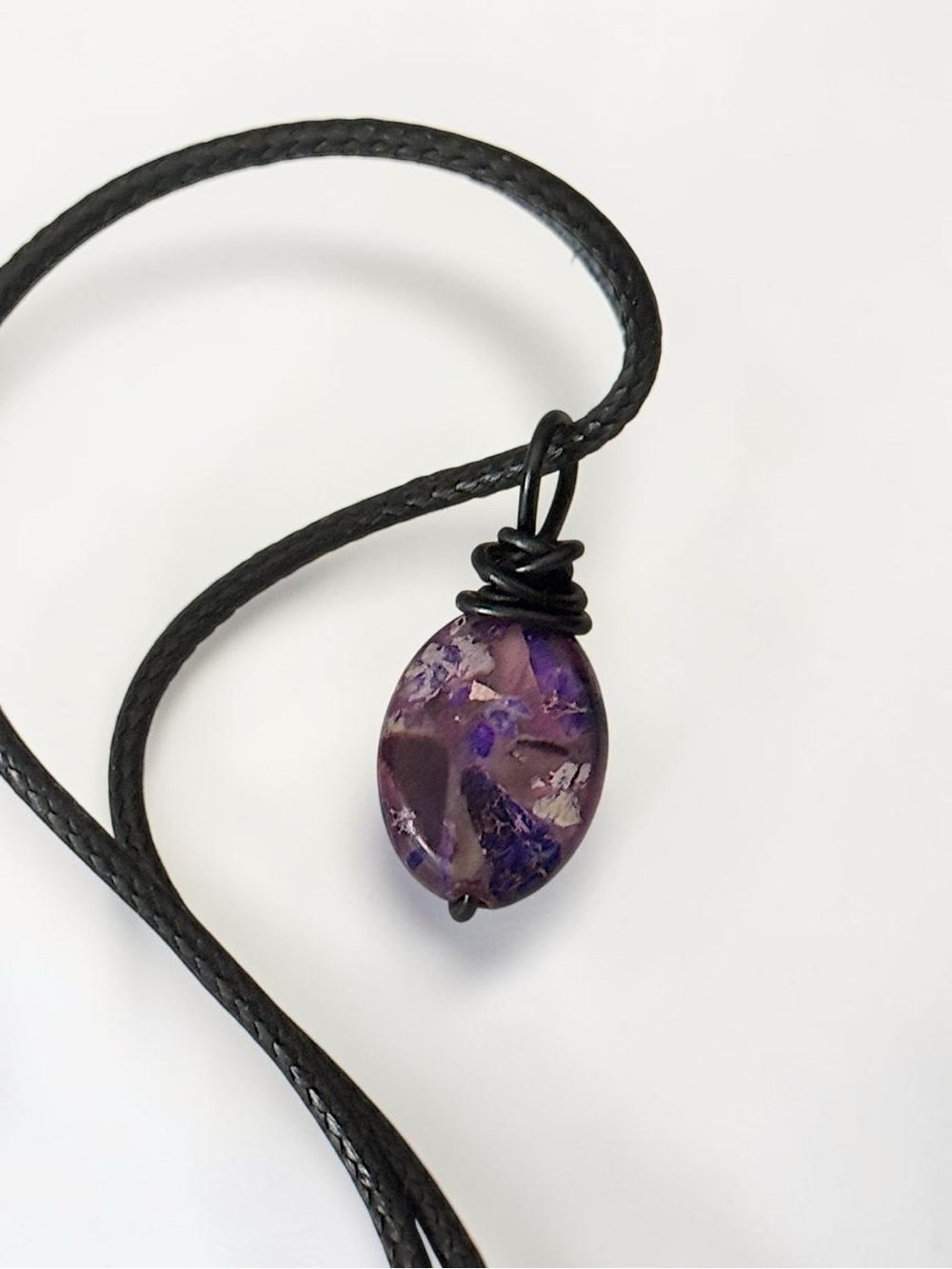 5 For $25💫Imperial Amethyst Jasper Stone Pendant